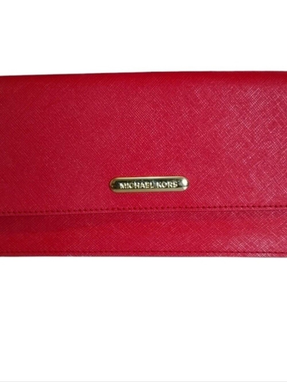 Michael Kors Red Saffiano Leather Wallet